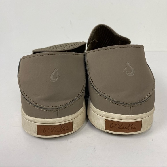 Olukai Pehuea Tan slip on casual shoes flats brown - Picture 3 of 6